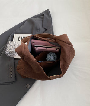 Suede olkalaukku