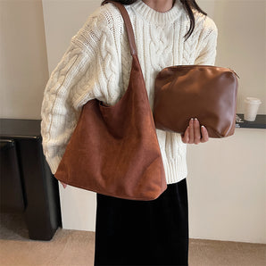 Suede olkalaukku